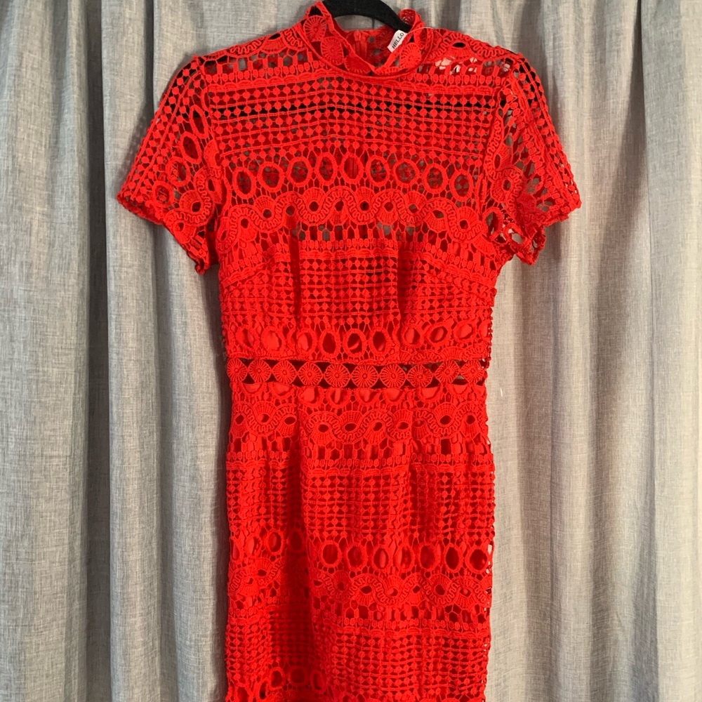 Hello Molly Red Eyelet Dress